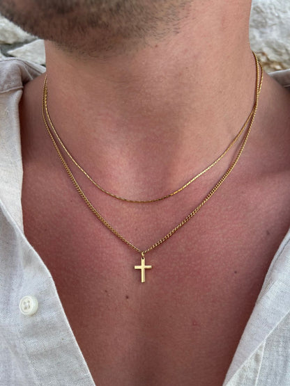 Seralyn™ CROSS CHAIN | 18K Gold