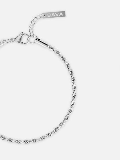 Seralyn™ ROPE BRACELET 3MM | Silver