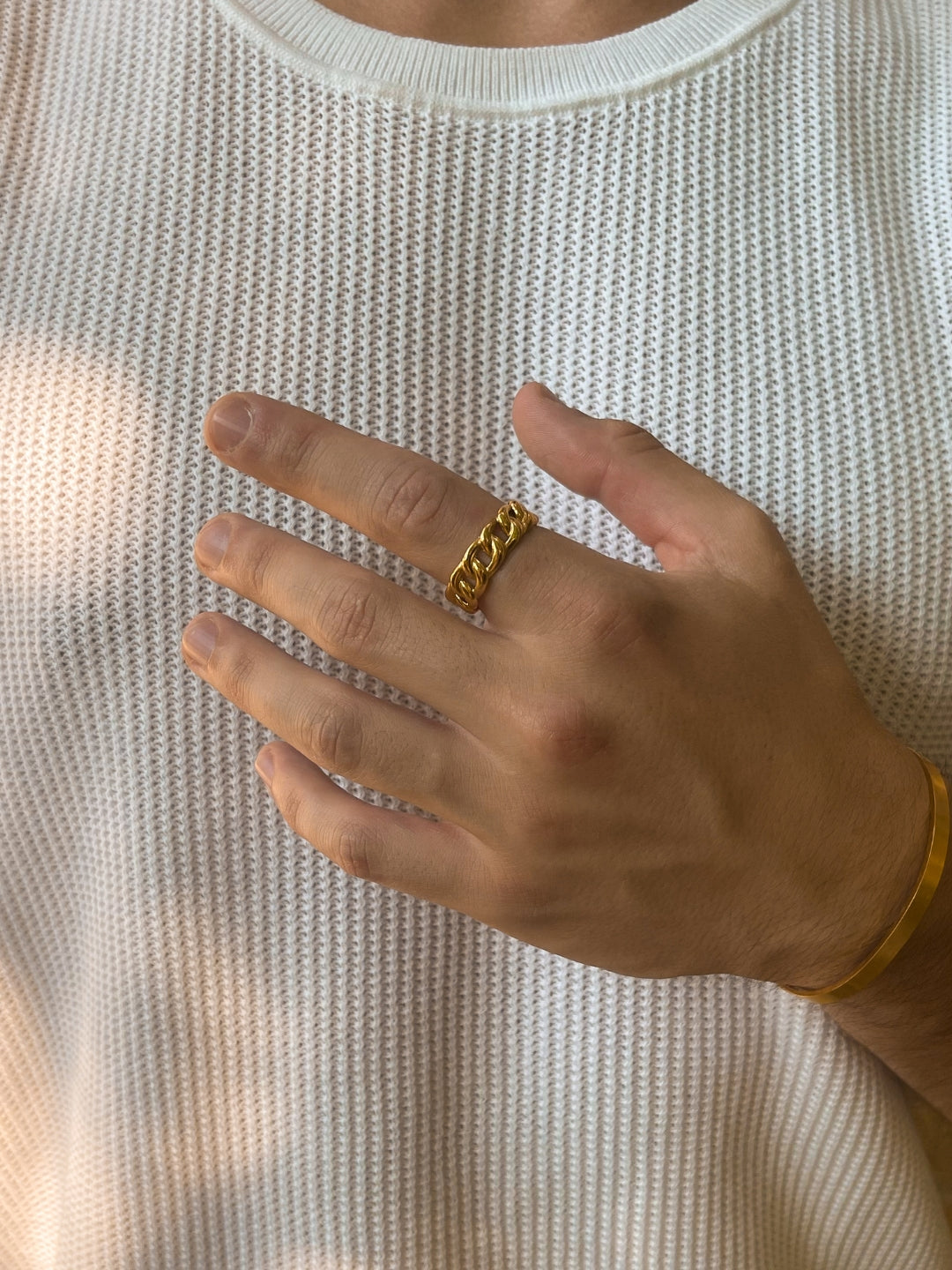 Seralyn™ CUBAN RING | 18K Gold