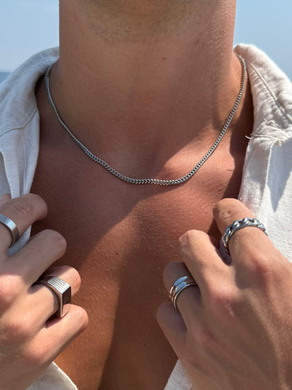 Seralyn™ CUBAN CHAIN 3MM | Silver