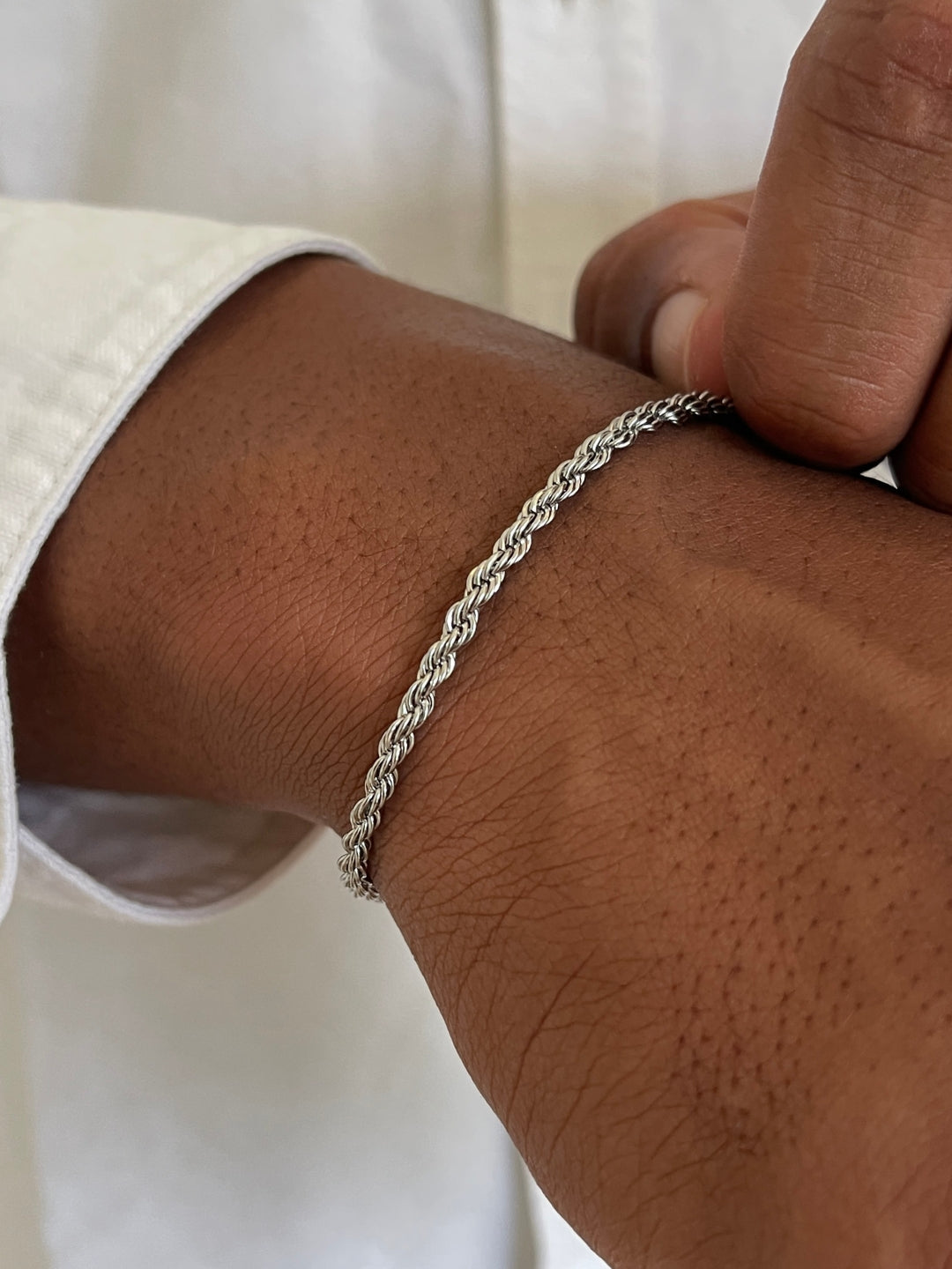 Seralyn™ ROPE BRACELET 3MM | Silver