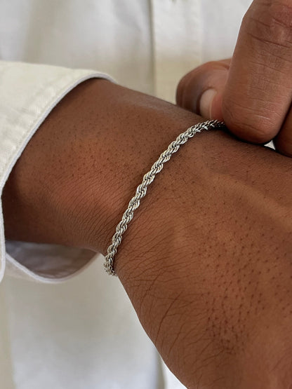 Seralyn™ ROPE BRACELET 3MM | Silver