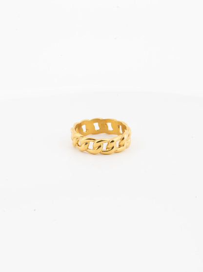 Seralyn™ CUBAN RING | 18K Gold