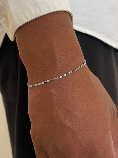 Seralyn™ CUBAN BRACELET 1.8MM | Silver