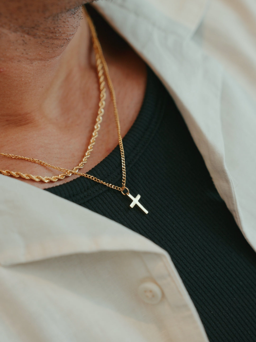 Seralyn™ CROSS CHAIN | 18K Gold